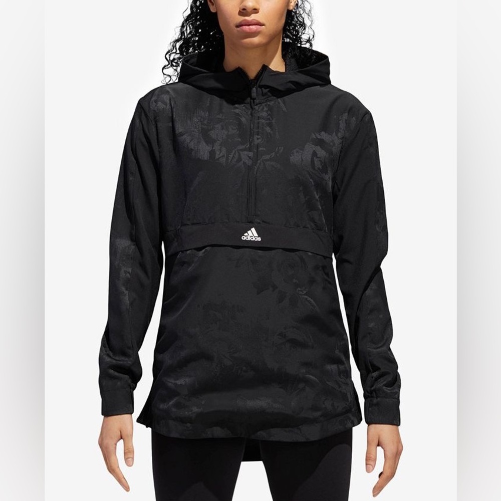 Black Adidas Windbreaker